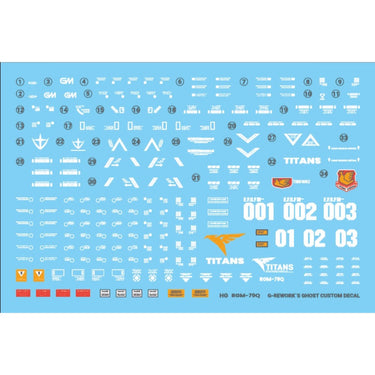 G-Rework CD-H74 Premium Decal for HG RGm-79Q Gm Quel